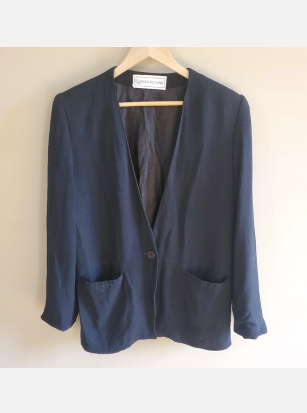 🐸 Evan Picone Black Blazer sz 10